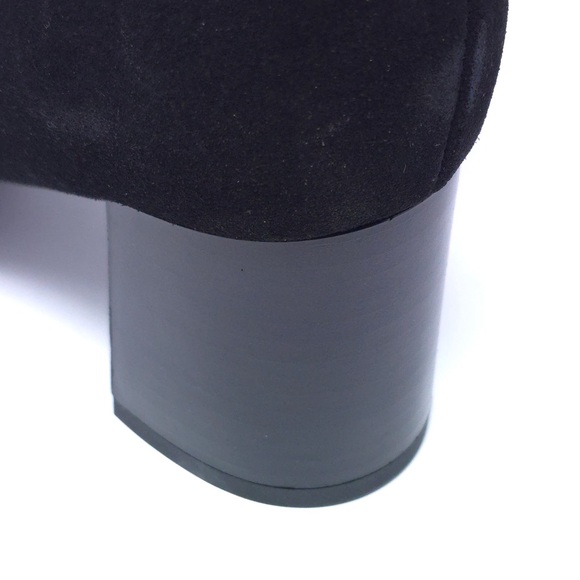 La Canadienne Hally Black Suede Zip Booties 8M Waterproof - Picture 9 of 11